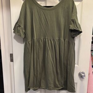 Jillian Harris Green Short Sleeve Dress